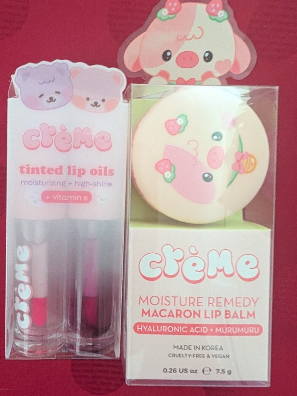 🍓 Tinted Lip Oils & Moisture Remedy Lip Balm Strawberry Milk Lip Bundle